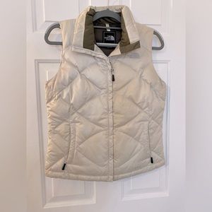 WHITE NORTH FACE VEST